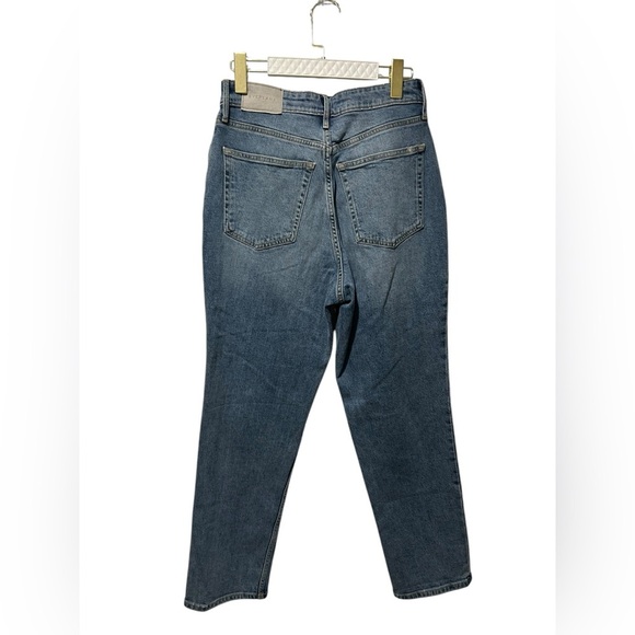 EVERLANE Curvy Cheeky Jean Organic Cotton Straight High Rise Denim mom jeans 27 - Picture 4 of 6